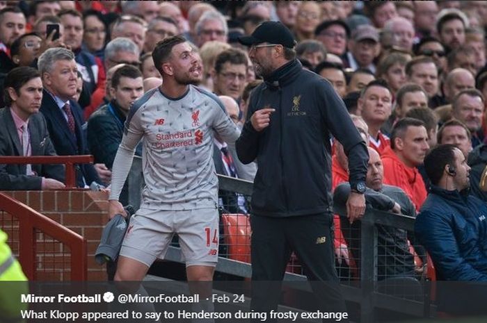 Manajer Liverpool, Juergen Klopp menegaskan dirinya tidak ada masalah dengan kapten Liverpool, Jordan Henderson.