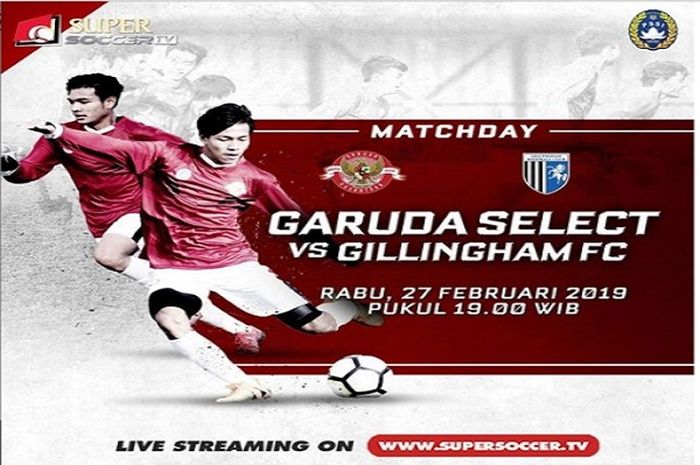 Garuda Select akan menghadapi Gillingham FC U-17