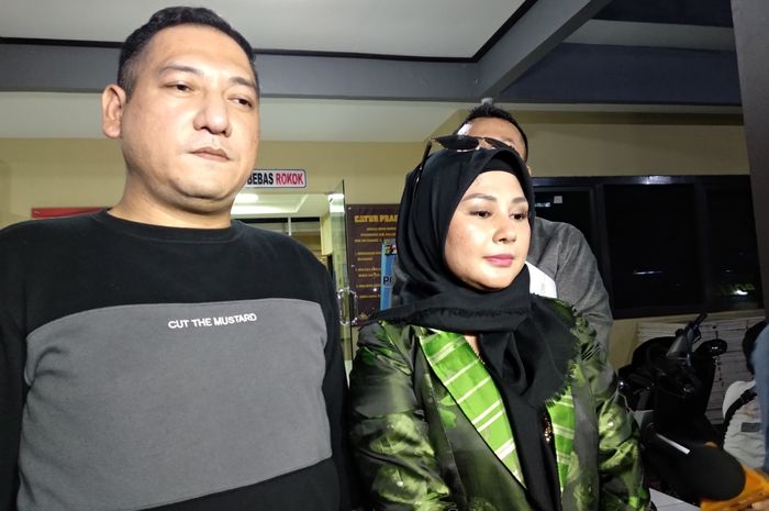 Vivi Paris di Polsek Menteng, Jakarta Pusat, Sabtu (2/3/2019).