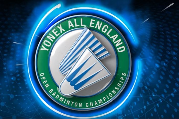 Logo resmi turnamen bulu tangkis All England Open.