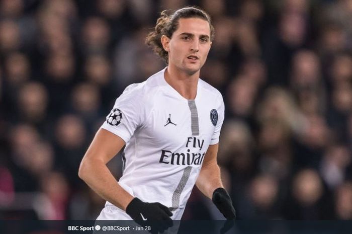 Gelandang Paris Saint-Germain (PSG), Adrien Rabiot.