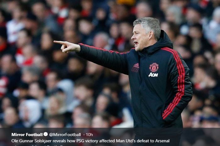 Pelatih interim Manchester United, Ole Gunnar Solskjaer.