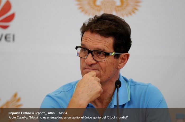 Mantan pelatih AC Milan, Juventus, dan Real Madrid, Fabio Capello