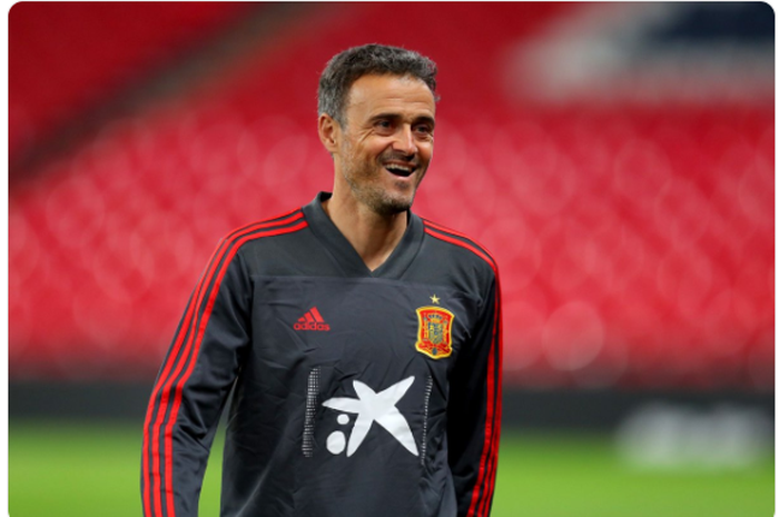 Pelatih timnas Spanyol, Luis Enrique.