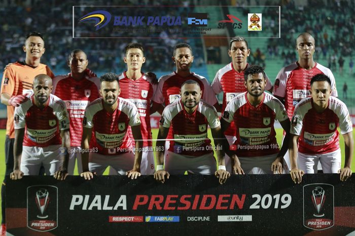 Skuat Persipura di Piala Presiden 2019.