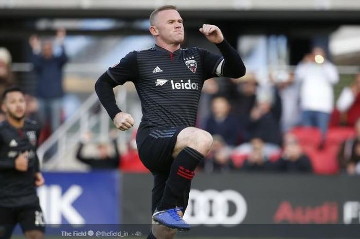 Penyerang DC United, Wayne Rooney, cetak hatrick dalam matchweek ketiga MLS melawan Real Salt Lake, Sabtu (16/3/2019).