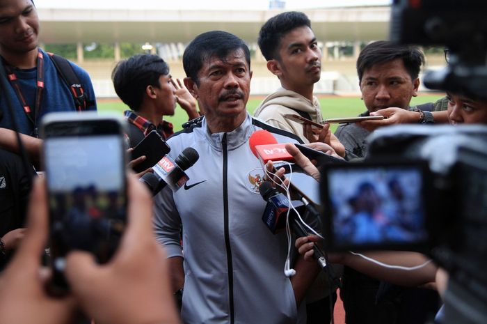 Pelatih timnas U-23 Indonesia, Indra Sjafri, menyampaikan daftar pemain untuk kualifikasi Piala Asia U-23 2020.