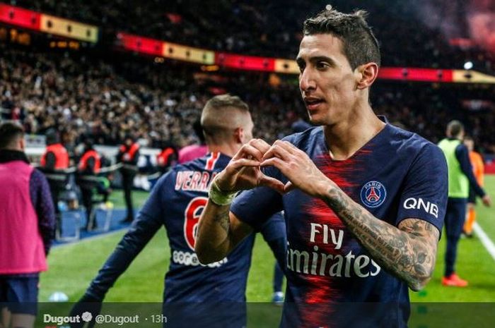 Winger Paris Saint-Germain (PSG), Angel Di Maria.