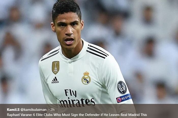 Bek tengah Real Madrid, Raphael Varane dikabarkan ingin hengkang