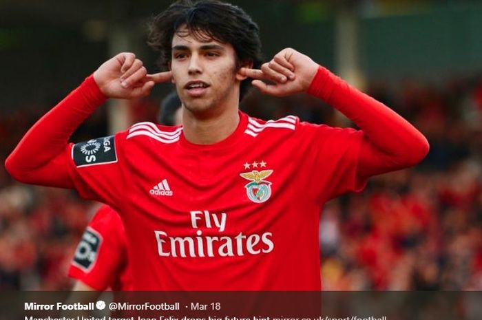 Wonderkid  Benfica, Joao Felix, sempat jadi pemain buangan sebelum bersinar seperti Cristiano Ronaldo