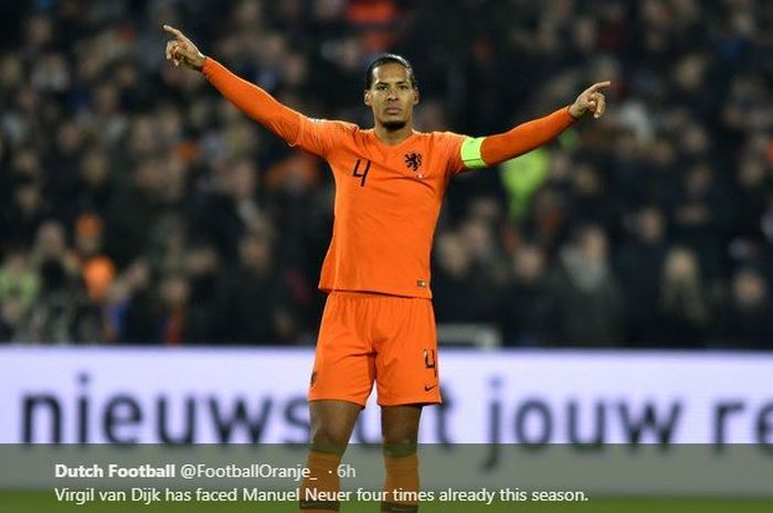 Bek timnas Belanda, Virgil van Dijk.