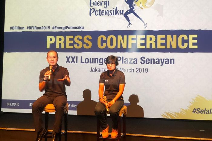 Finance Director BFI Finance, Sudjono,  dalam konferensi pers BFI Run 2019.