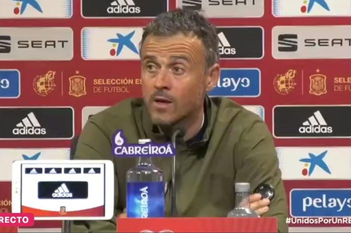 Pelatih timnas Spanyol, Luis Enrique.