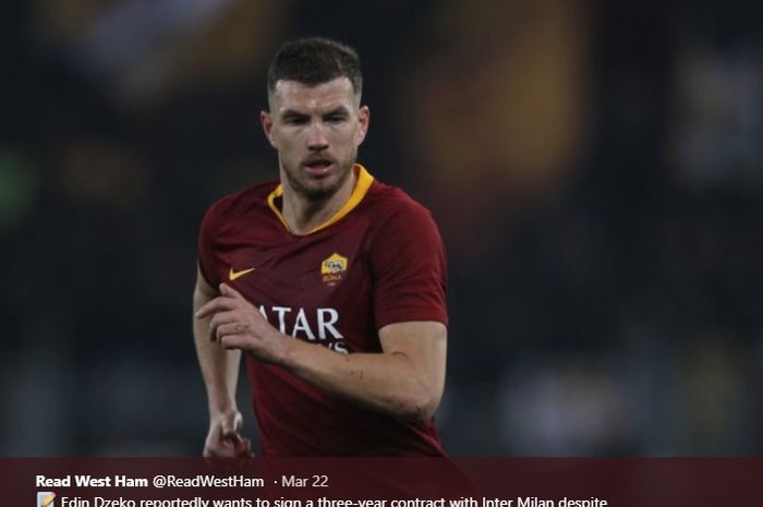 Striker AS Roma asal Bosnia, Edin Dzeko