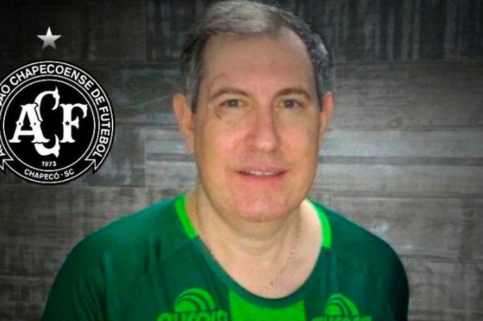 Rafael Henzel, reporter yang selamat dari Tragedi Chapecoense, meninggal dunia karena serangan jantung, Selasa (26/3/2019).