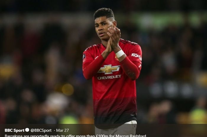 Striker muda Manchester United, Marcus Rashford