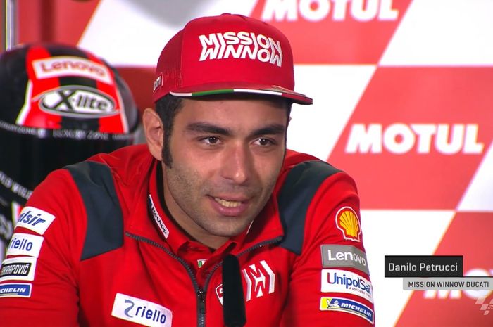 Danilo Petrucci saat menghadiri sesi konferensi pers MotoGP Argentina 2019, Kamis (28/3/2019).