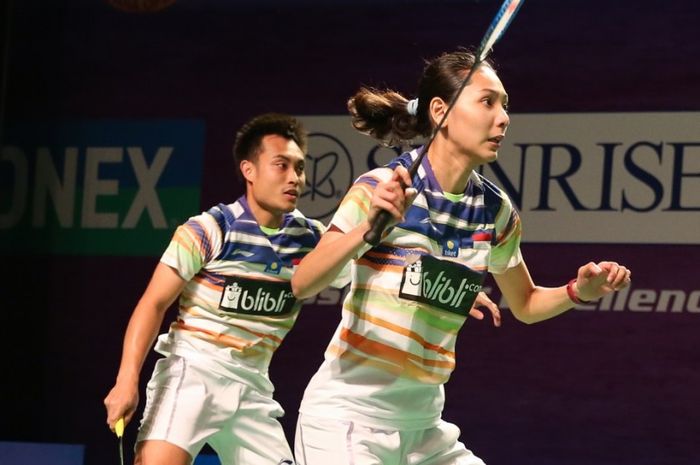 Hafiz Faizal/Gloria Emanuelle Widjaja saat tampil dalam salah satu laga India Open 2019