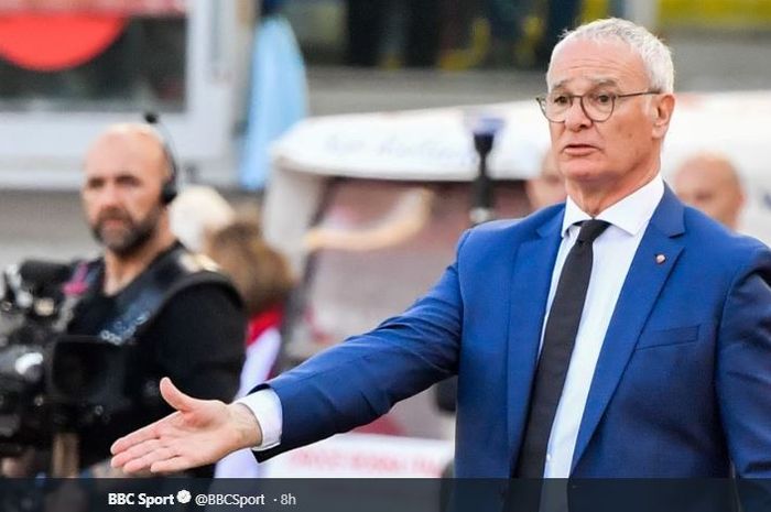 Pelatih AS Roma, Claudio Ranieri.