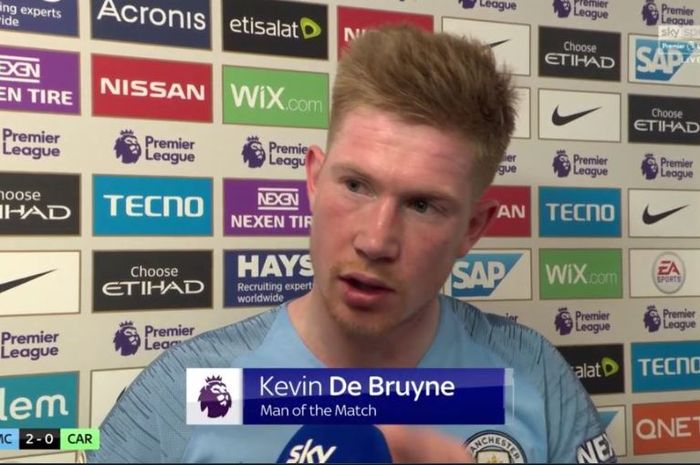 Gelandang Manchester City, Kevin de Bruyne.