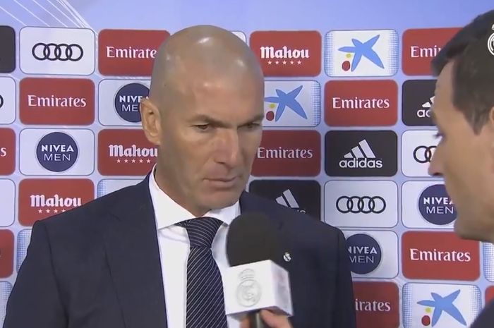 Pelatih Real Madrid, Zinedine Zidane.