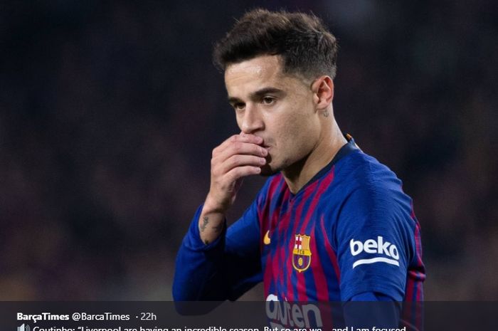 Gelandang serang Barcelona, Philippe Coutinho