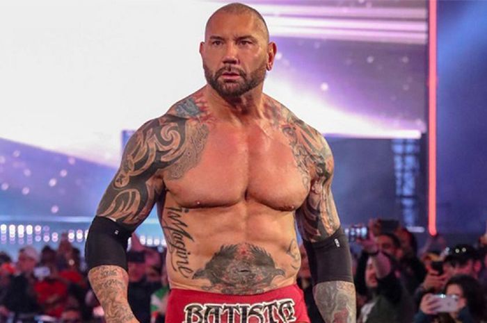 Batista saat tampil dalam ajang WrestleMania 35, Minggu (7/4/2019) malam waktu Amerika Serikat