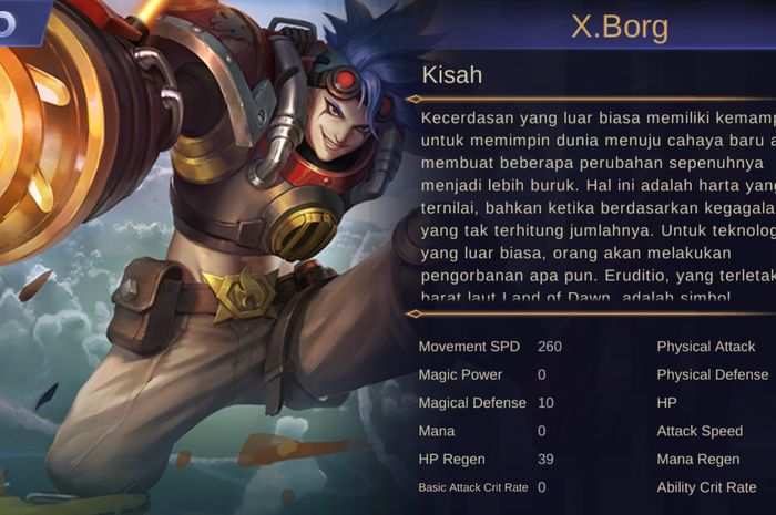 Latar belakang X.Borg Mobile Legends