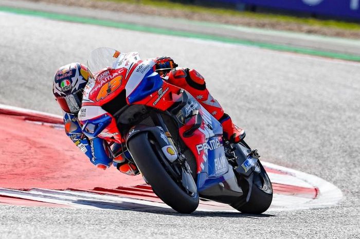 Jack Miller, saat beraksi pada sesi kualifikasi MotoGP Americas 2019, Minggu (13/4/2019).