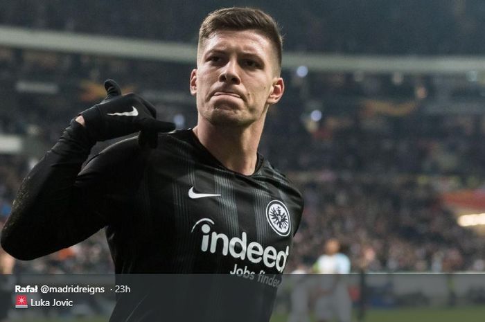 Penyerang pinjaman Eintracht Frankfurt, Luka Jovic