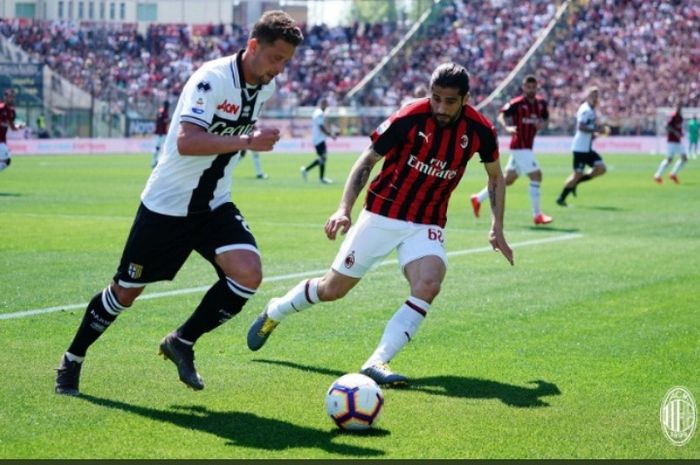 Laga Parma vs AC Milan di Ennio Tardini, Sabtu (20/1/2019), berakhir 1-1.