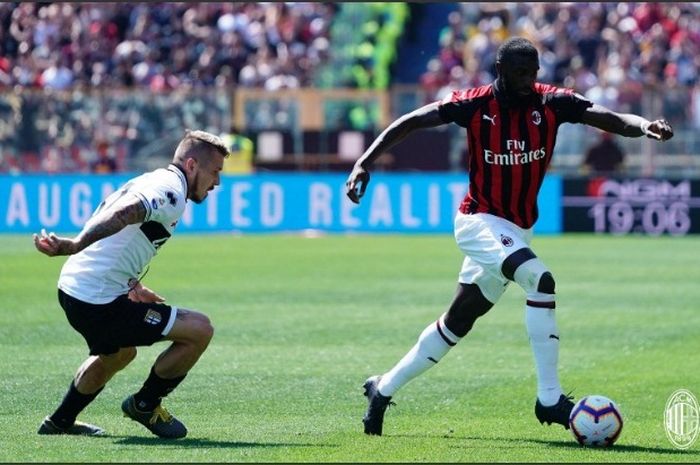 Laga Parma versus AC Milan pada lanjutan Liga Italia di Stadion Ennio Tardini, Sabtu (20/1/2019).