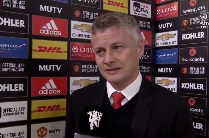 Pelatih Manchester United, Ole Gunnar Solskjaer.