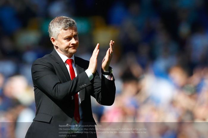 Pelatih Manchester United, Ole Gunnar Solskjaer.