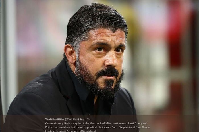 Pelatih AC Milan, Gennaro Gattuso.