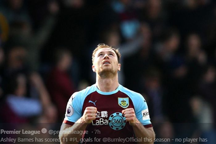 Penyerang Burnley, Ashley Barnes.