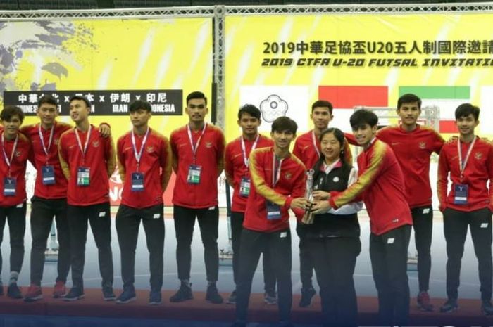 Timnas Futsal Indonesia U-20 menjadi runner-up dalam ajang CTFA U-20 Futsal Invitation 2019 di Taiwan.