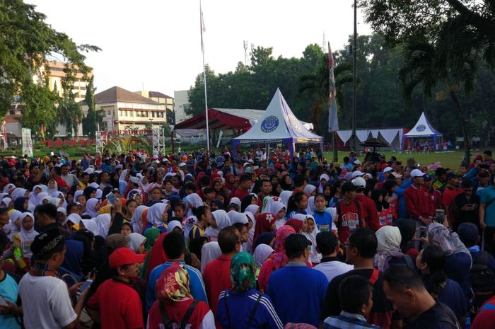 Suasana Mandiri Jogja Marathon.