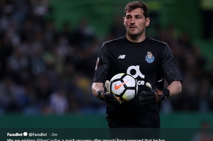 Mantan penjaga gawang Real Madrid yang kini bermain untuk FC Porto, Iker Casillas