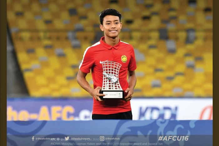 Pemain timnas U-16 Malaysia, Luqman Hakim Shamsudin.