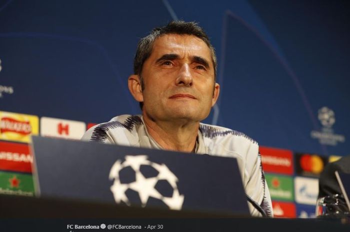 Pelatih FC Barcelona, Ernesto Valverde.