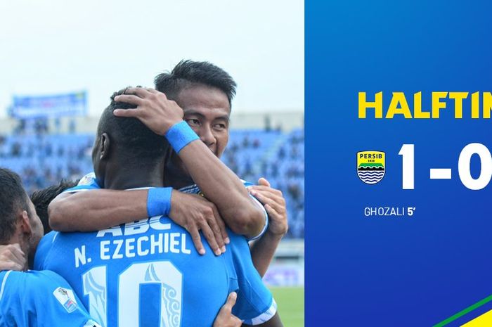 Persib Bandung unggul 1-0 atas Borneo FC di babak pertama dalam leg kedua babak 8 besar Piala Indonesia, Sabtu (4/5/2019) sore WIB