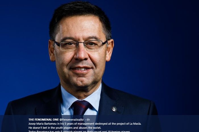 Josep Maria Bartomeu memiliki daftar dosa yang membuat Barcelona hancur lebur hanya dalam waktu lima tahun.