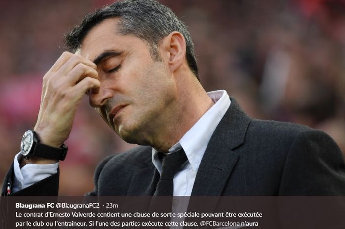 Pelatih Barcelona, Ernesto Valverde