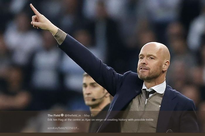 Pelatih Ajax Amsterdam, Erik ten Hag.