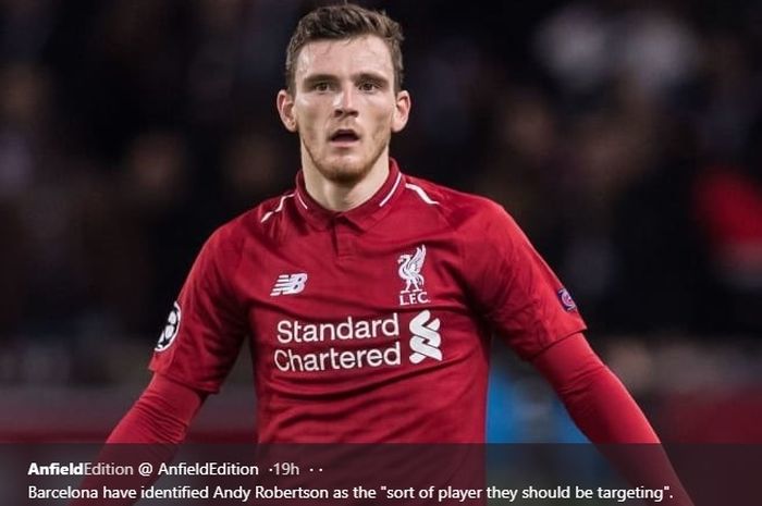 Bek kiri Liverpool, Andy Robertson