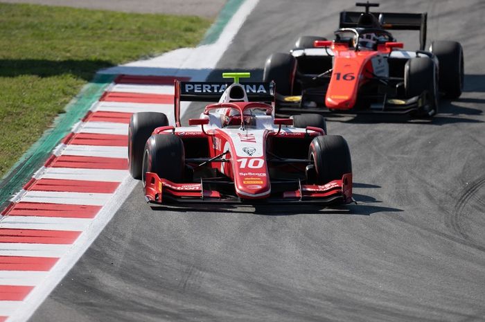 CIRCUIT DE BARCELONA-CATALUNYA, SPAIN - MAY 11: Sean Gelael (IDN,PREMA RACING) during the Barcelona at Circuit de Barcelona-Catalunya on May 11, 2019 in Circuit de Barcelona-Catalunya, Spain. (Photo by Joe Portlock / LAT Images / FIA F2 Championship)