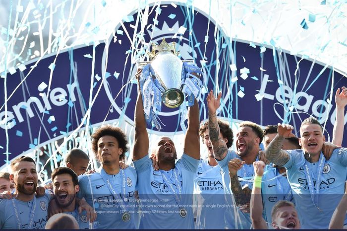 Manchester City juara Liga Inggris 2018-2019.