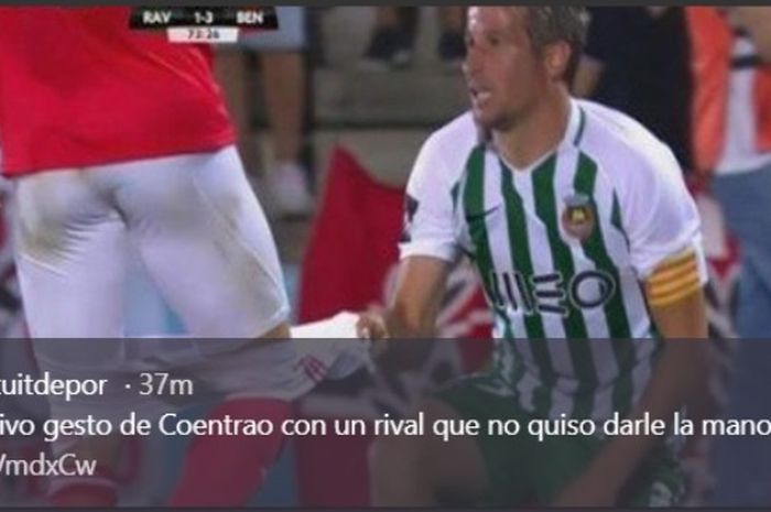 Bek Rio Ave, Fabio Coentrao, saat melawan Benfica pada Minggu (12/5/2019).