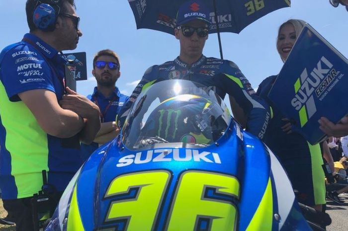 Pembalap Suzuki Ecstar, Joan Mir sedang menjalani persiapan jelang MotoGP Spanyol 2019